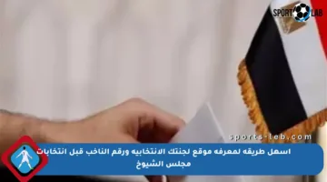 أسهل طريقة لمعرفة موقع لجنتك الانتخابية ورقم الناخب قبل انتخابات مجلس الشيوخ